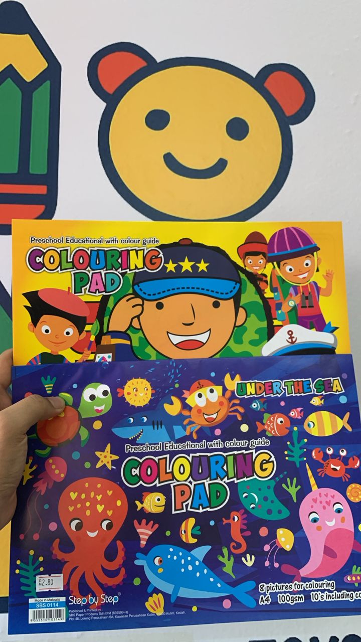 A4 COLORING PAD SBS0114