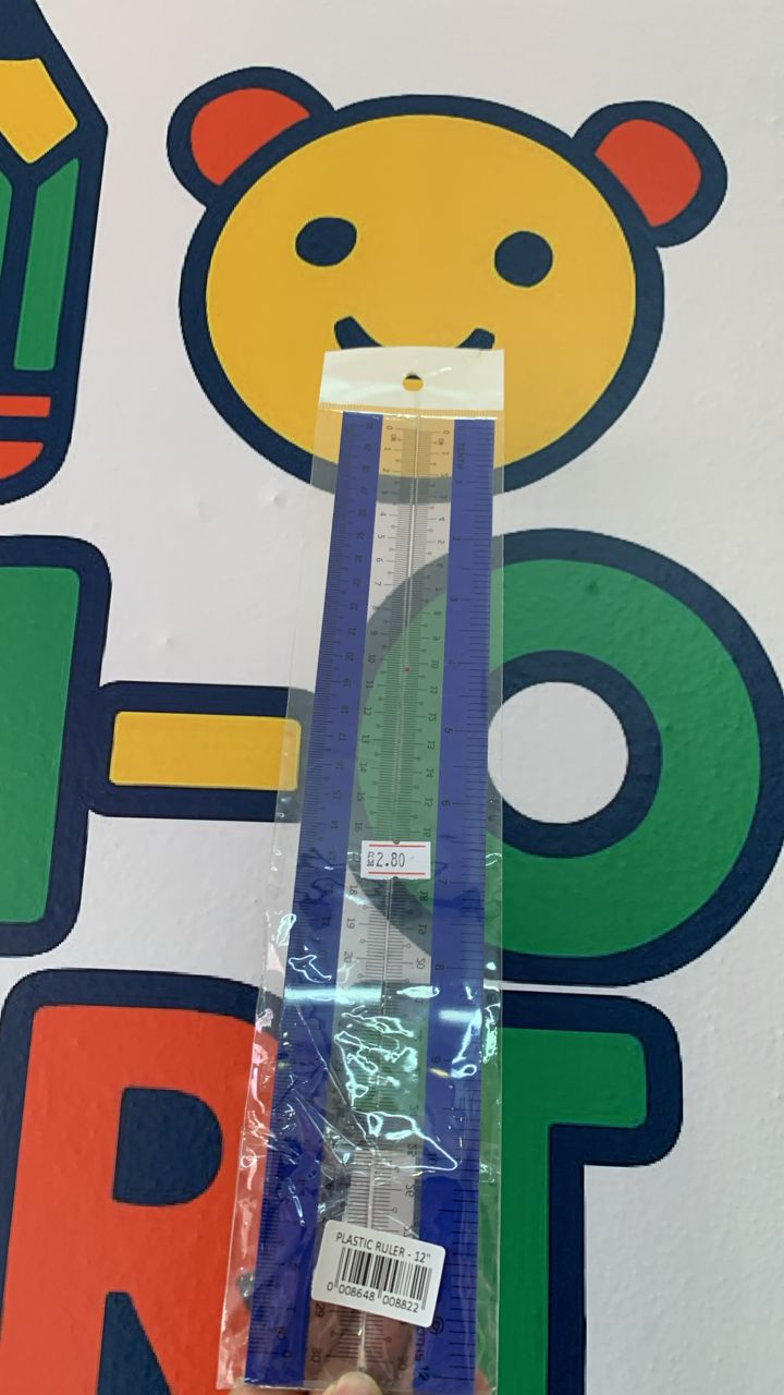 PLASTIC RULER - 12�
