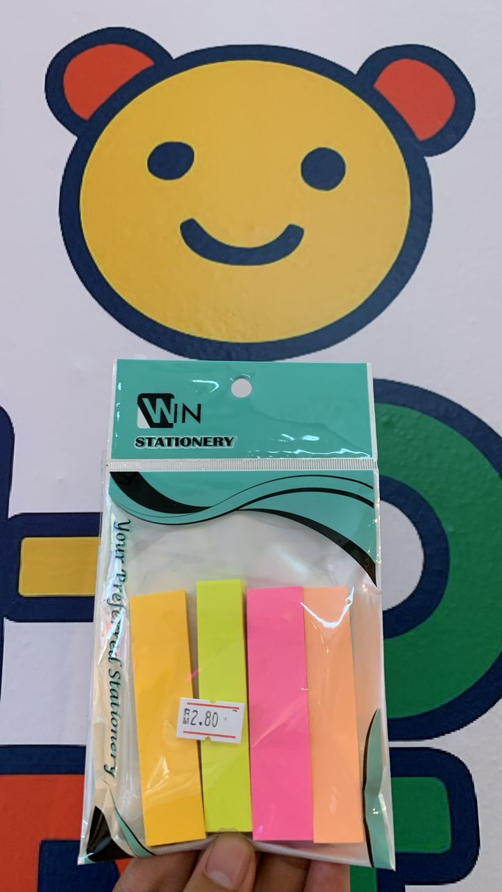 STICK IT NOTE � 1 X 3''  *4 COLOR