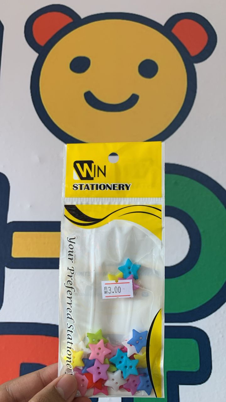 COLOR BUTTON - STAR 16MM